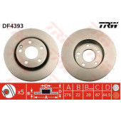 Тормозной диск TRW DF4393