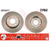 Диск тормозной задний ALFA ROMEO 159 <b>TRW DF4477</b>