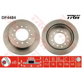 Тормозной диск TRW DF4484
