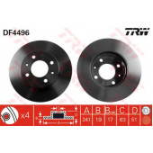 Тормозной диск TRW DF4496