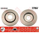 Тормозной диск TRW DF4550