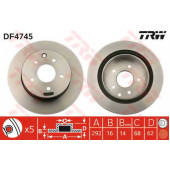 Тормозной диск TRW DF4745
