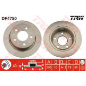 Тормозной диск TRW DF4750
