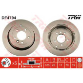 Тормозной диск TRW DF4794