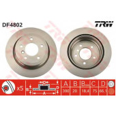 Тормозной диск TRW DF4802