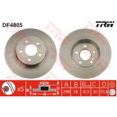Тормозной диск TRW DF4805