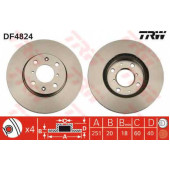 Тормозной диск TRW DF4824