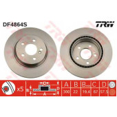 Тормозной диск TRW DF4864S
