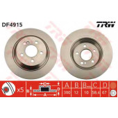 Тормозной диск TRW DF4915