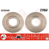 Тормозной диск TRW DF6049