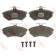 Колодки тормозные дисковые для AUDI 80, CABRIOLET, COUPE / CHERY AMULET, FENGYUN, QIYUN / VW CADDY, CORRADO, GOLF, PASSAT, POLO, VENTO <b>TRW GDB1044 / 20168</b>