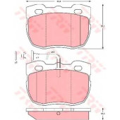 Колодки тормозные дисковые для LAND ROVER DEFENDER(LD), DISCOVERY(LG, LJ, LT), RANGE ROVER(AE, AN, HAA, HAB, HAM, HBM, RE, RN) <b>TRW GDB1093 / 21459</b>