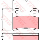 Колодки тормозные дисковые для FORD ESCORT(AAL, ABL, ALL, ANL, AVL, GAL), ORION(GAL) / KIA SEPHIA(FA, FB), SHUMA(FB) <b>TRW GDB1124 / 21832</b>