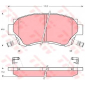 Колодки тормозные дисковые для LEXUS ES(F1,F2,VCV10#,VZV21#), LS(UCF10) / TOYOTA CAMRY(#CV1#,#V1#,#V10,#XV1#), CELICA(AT20#,ST20#), CORONA <b>TRW GDB1142 / 21791</b>