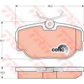 Колодки тормозные дисковые для LAND ROVER DISCOVERY(LJ, LT), RANGE ROVER(AE, AN, HAA, HAB, HAM, HBM, LP, RE, RN) <b>TRW GDB1155 / 23458</b>