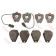 Колодки тормозные дисковые для AUDI A6(4A,C4), A8(4D2,4D8) <b>TRW GDB1162 / 21452</b>