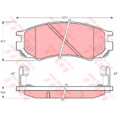 Колодки тормозные дисковые для NISSAN ALMERA(N15), AVENIR, SUNNY <b>TRW GDB1175 / 21386</b>