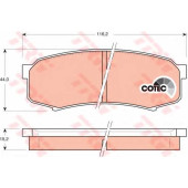 Колодки тормозные дисковые для LEXUS GX, RX / TOYOTA FJ CRUISER, HILUX, LAND CRUISER 150, LAND CRUISER 90, LAND CRUISER <b>TRW GDB1182 / 21947</b>