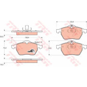 Колодки тормозные дисковые для CHEVROLET ASTRA, VECTRA / OPEL ASTRA(F08#,F48#), CALIBRA(85#), VECTRA(31#,36#,38#) / SAAB 9-3(YS3D) <b>TRW GDB1271 / 21829</b>