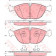 Колодки тормозные дисковые для AUDI A4, A8, TT / BMW 7, Z8 / CHRYSLER CROSSFIRE / MERCEDES C, CLK, E, S, SLK / VW GOLF, PASSAT <b>TRW GDB1285 / 21484</b>