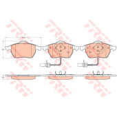 Колодки тормозные дисковые TRW GDB1307 / 20676