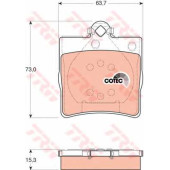 Колодки тормозные дисковые для CHRYSLER CROSSFIRE / MERCEDES C(S202,W202,W203), CLK(A208,C208), E(S210,W210), S(C140), SLK(R170) <b>TRW GDB1335 / 21919</b>