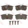 Колодки тормозные дисковые для FORD FIESTA(JD#,JH#), FOCUS(DAW,DBW,DFW,DNW) <b>TRW GDB1354 / 23353</b>