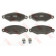 Колодки тормозные дисковые для PEUGEOT 206(2A/C), 306(7#,7A,7B,7C,N#,N3,N5) <b>TRW GDB1361 / 21980</b>