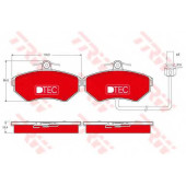 Колодки передние AUDI A4 (B5-B7), VW PASSAT (3B_) <b>TRW GDB1366DTE</b>
