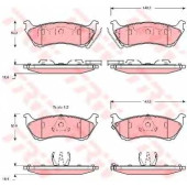 Колодки тормозные дисковые для MERCEDES M(W163) <b>TRW GDB1379 / 23189</b>