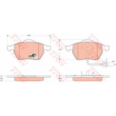 Колодки тормозные дисковые для FORD GALAXY(WGR) / VW SHARAN(7M6,7M8,7M9) <b>TRW GDB1440 / 21848</b>