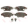 Колодки тормозные дисковые для CHEVROLET ASTRA, CORSA, ZAFIRA(F75) / OPEL ASTRA(F07#, F08#, F35#, F48#, F67, F69#, F70), CORSA(F08, F68, W5L), ZAFIRA(F75#) <b>TRW GDB1471 / 23258</b>