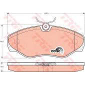 Колодки тормозные дисковые для FIAT DUCATO(244) / NISSAN PRIMASTAR(X83) / OPEL VIVARO(E7,F7,J7) / RENAULT TRAFIC(EL,FL,JL) <b>TRW GDB1478 / 23099</b>