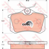 Колодки тормозные дисковые для AUDI A6, A8 / CITROEN BERLINGO, C4, C8, DS4 / FIAT ULYSSE / FORD GALAXY / LANCIA PHEDRA / PEUGEOT 405, 807 / VW BORA, SHARAN <b>TRW GDB1504 / 20960</b>