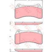 Колодки тормозные дисковые <b>TRW GDB1512 / 23489</b>