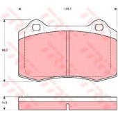 Колодки тормозные дисковые для CITROEN DS3 / PEUGEOT 208 / VOLVO S60, V70(SW) <b>TRW GDB1513 / 21381</b>