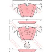 Колодки тормозные дисковые для LAND ROVER RANGE ROVER(LM) <b>TRW GDB1527 / 21487</b>