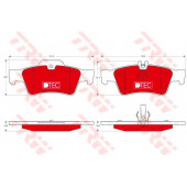 Колодки тормозные дисковые для MERCEDES C(S203), CLS(C218, C219, X218), E(S211, S212, W211, W212), S(C215, C216, V222, W220, W221, W222, X222), SL(R230) <b>TRW GDB1546DTE / 23334</b>