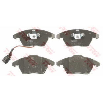 Колодки тормозные дисковые для AUDI A1, A3, TT / SKODA FABIA, OCTAVIA, RAPID, ROOMSTER, SUPERB, YETI / VW BEETLE, CADDY, CC, EOS, GOLF, JETTA, PASSAT, POLO, SCIROCCO, TOURAN <b>TRW GDB1550 / 23587</b>-1