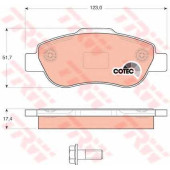 Колодки тормозные дисковые для FIAT PANDA(169) <b>TRW GDB1589 / 24072</b>