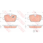 Колодки тормозные дисковые для BMW 1(E81,E87,F20), 3(E90,E92) / FIAT DUCATO(250,290) <b>TRW GDB1612 / 23623</b>