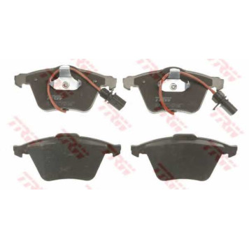 Колодки тормозные дисковые для AUDI A4(8EC,8ED,8H7,8HE,B6,B7), A6(4F2,4F5,4FH,C6), A8(4E#) <b>TRW GDB1617 / 23762</b>-1
