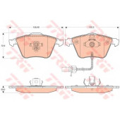 Колодки тормозные дисковые для AUDI A4(8EC,8ED,8H7,8HE,B6,B7), A6(4F2,4F5,4FH,C6), A8(4E#) <b>TRW GDB1617 / 23762</b>
