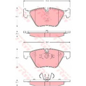 Колодки тормозные дисковые для BMW 1(E81,E82,E87,E88) <b>TRW GDB1662 / 23794</b>