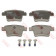 Колодки тормозные дисковые для FORD MONDEO(B4Y,B5Y,BWY) <b>TRW GDB1665 / 24260</b>