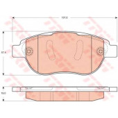 Колодки тормозные дисковые для AUDI A6(4F2,C6) / CITROEN C3(FC#) / PEUGEOT PARTNER(5,5F) <b>TRW GDB1669 / 23600</b>