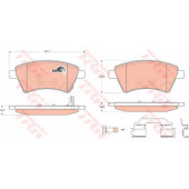 Колодки тормозные дисковые для FIAT SEDICI(FY#) / SUZUKI SX4(EY,GY) <b>TRW GDB1673 / 24391</b>