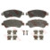 Колодки тормозные дисковые для CITROEN C-ELYSEE, C3, C4 CACTUS, DS3 / PEUGEOT 2008, 206(2A/C), 207(WA#,WC#,WK#), 208, 301 <b>TRW GDB1677 / 23599</b>