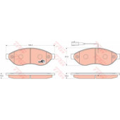 Колодки тормозные дисковые для CITROEN JUMPER / FIAT DUCATO(244,250,290) / PEUGEOT BOXER <b>TRW GDB1681 / 24468</b>