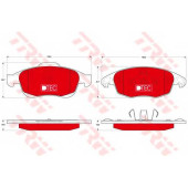 Колодки тормозные дисковые для CITROEN BERLINGO(B9,MF), C4(B7,UA#,UD#), DS4, DS5 / PEUGEOT 5008, PARTNER <b>TRW GDB1690DTE / 24538</b>
